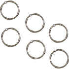 Zenna Home Rustproof Satin Nickel Shower Curtain Rings (12-Count) Image 1