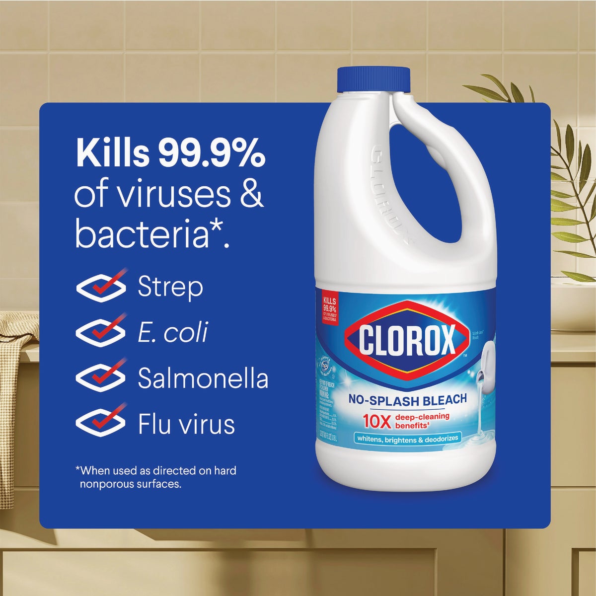Clorox 40 Oz. No-Splash Formula Concentrated Liquid Bleach Image 3