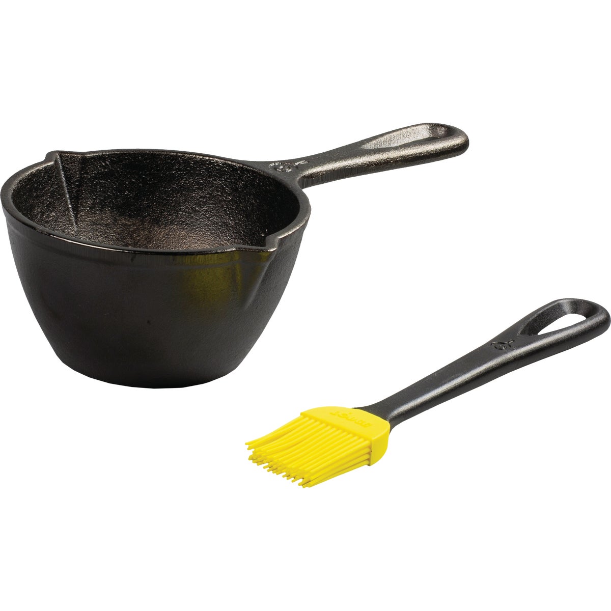 Lodge Cast Iron Melting Pot with Silicone Brush
