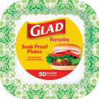 Glad Everyday 10 In. Green Square Paper Plates (50-Count) Image 1