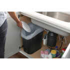 Rubbermaid 9.4 Gal. Black Undercounter Wastebasket Image 2