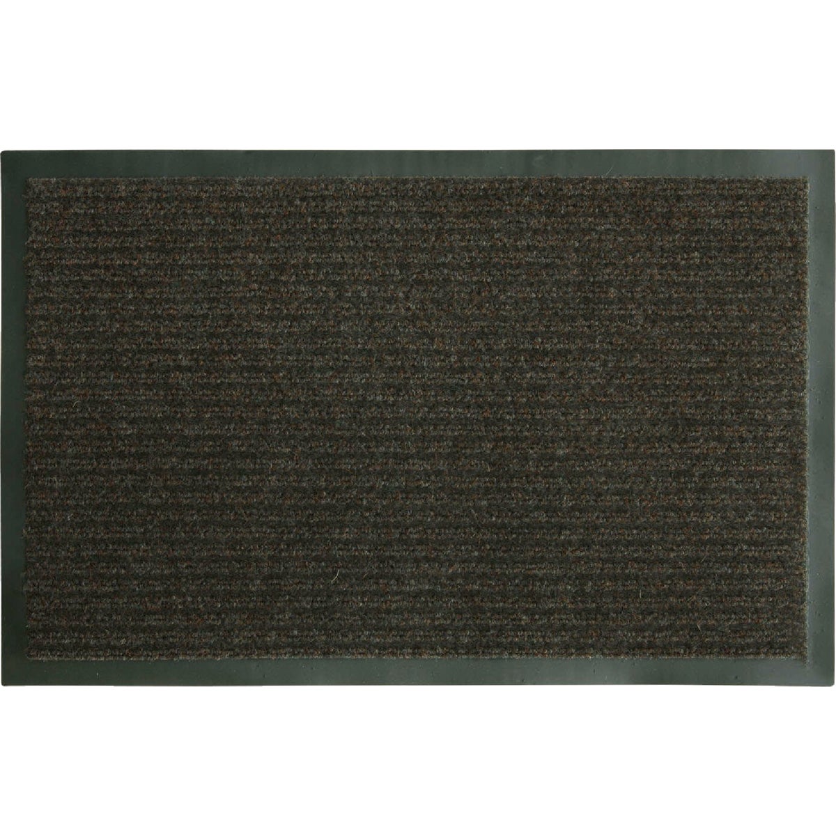 FanMats 18 In. x 28 In. Dual Rib Indoor/Outdoor Floor Mat, Chocolate Brown