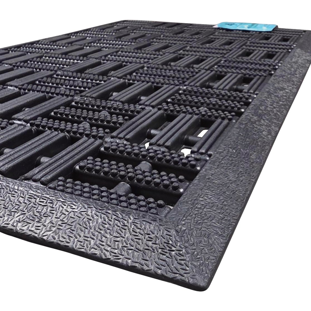 18 In. x 30 In. Black Rubber Boot Scraper Mat Image 4