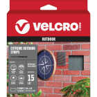 VELCRO Brand Industrial Strength Extreme Black 4 In. x 6 In. Adhesive Hook & Loop Strip (3-Count) Image 1