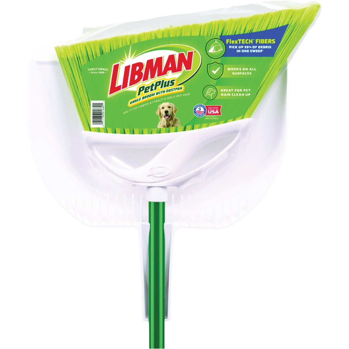 Libman Pet Plus Angle Broom & Dustpan