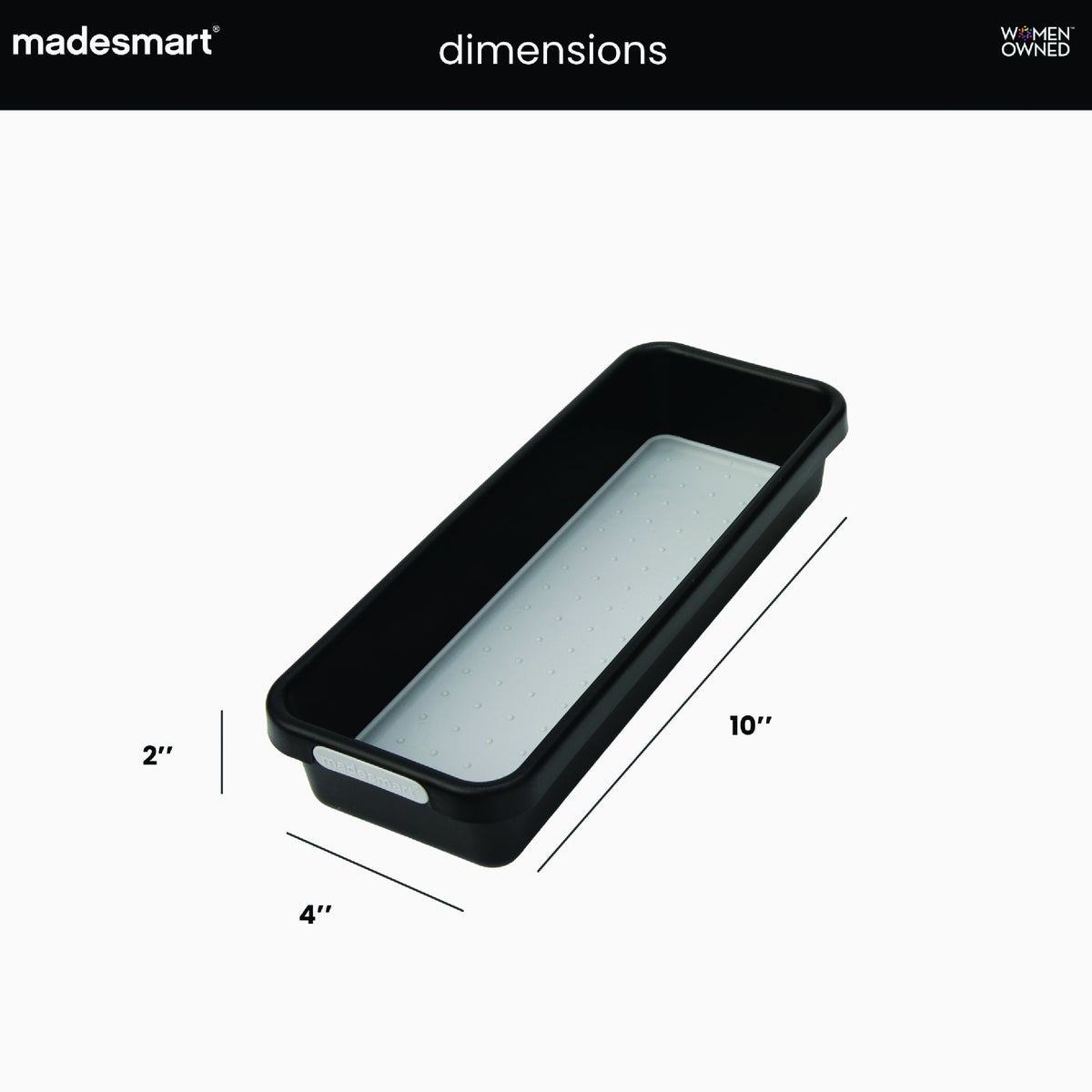 MadeSmart Classic 10 In. x 4 In. Storage Bin, Carbon Image 5