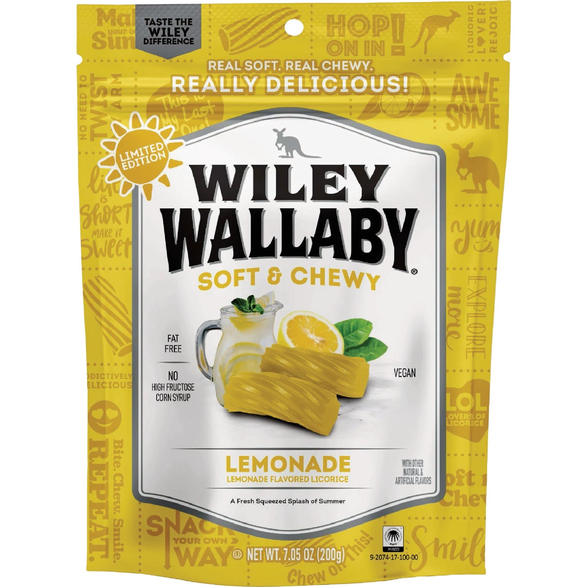 Wiley Wallaby 10 Oz. Lemonade Licorice