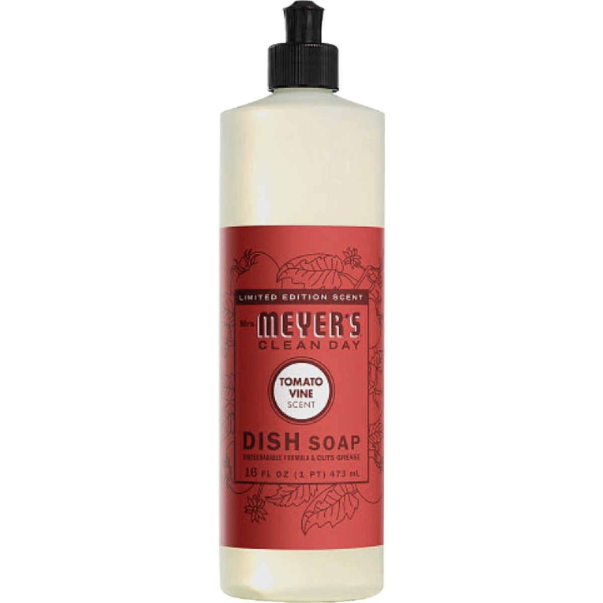 Mrs. Meyer's Clean Day 16 Oz. Tomato Vine Dish Soap Image 1