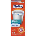 Hefty 4 Gal. White Drawstring Unscented Trash Bag (34-Count) Image 1