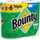 Bounty Paper Towels Select-A-Size White, 2 Triple Rolls, 123 Sheets Per Roll Image 4