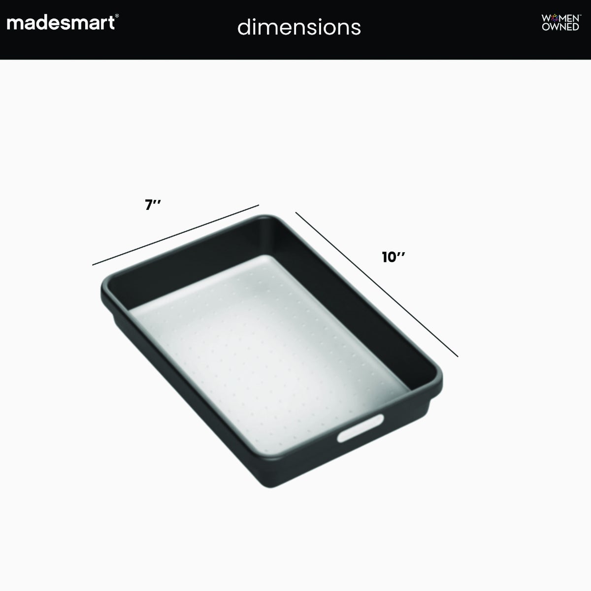MadeSmart Classic 10 In. x 7 In. Storage Bin, Carbon Image 4
