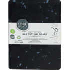 Core Kitchen Black Recycled Plastic Board With Non-Slip Footing, 8 In. x 6 In. Image 1