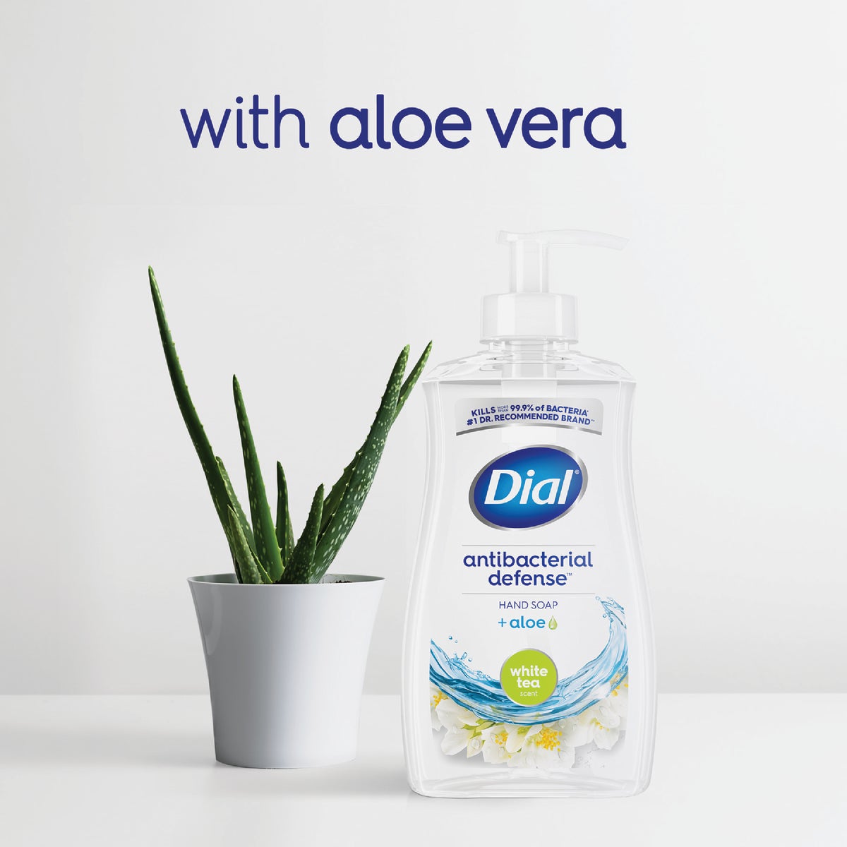 Dial Antibacterial Defense 11 Oz. White Tea & Vitamin Liquid Hand Soap Image 6