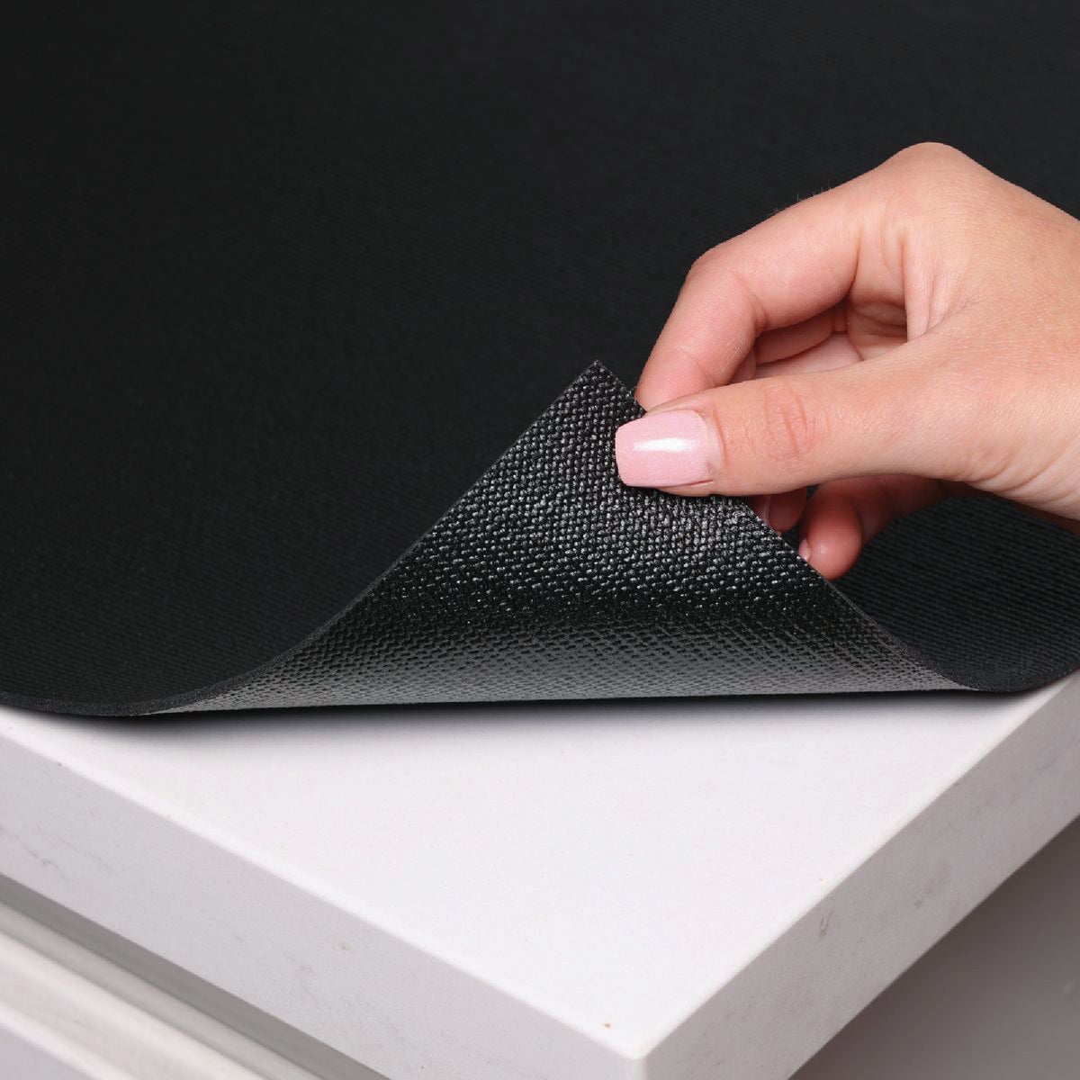 Magic Cover 18 In. x 4 Ft. Black Solid Grip Non-Adhesive Shelf Liner Image 2