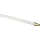 Kenney 21 In. To 38 In. 5/16 In. White Swivel Cafe Rod Image 1
