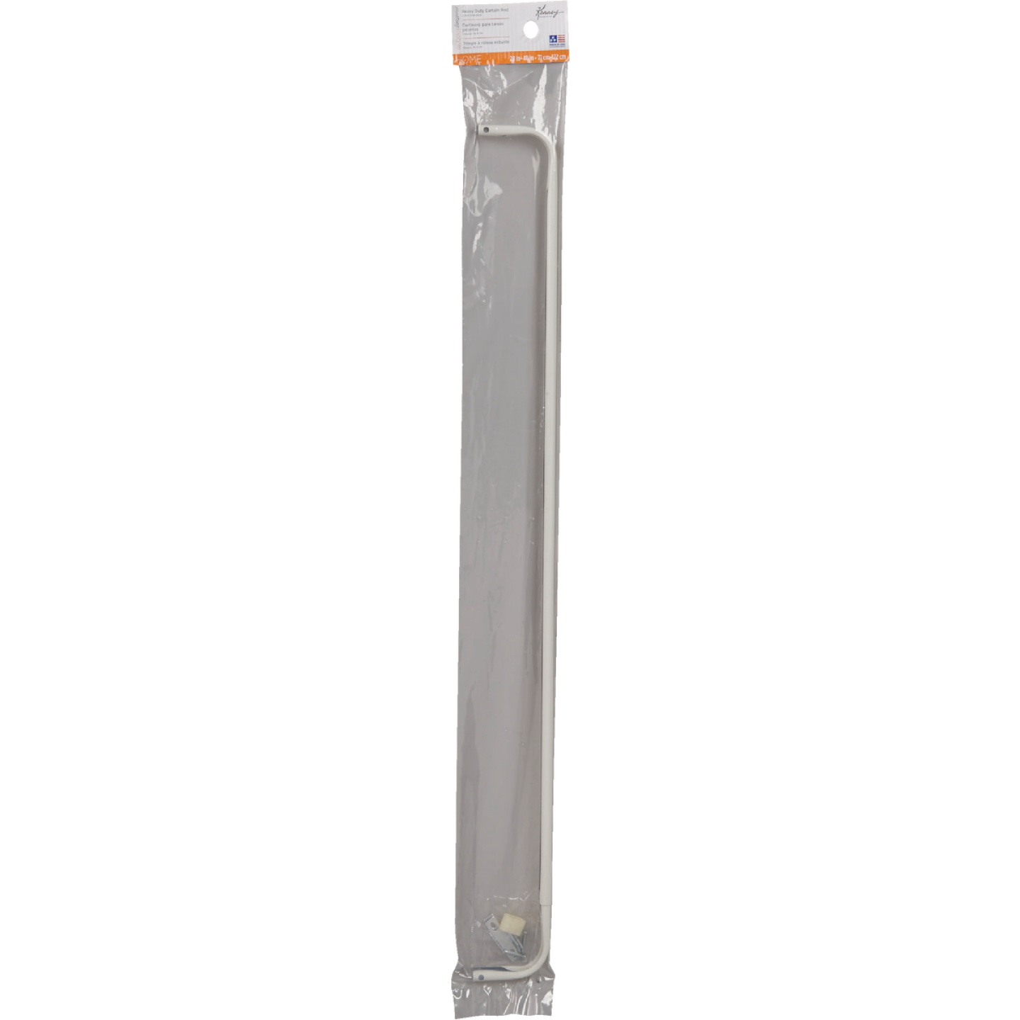 Kenney 28 In. To 48 In. 1 In. Single Curtain Rod, White Image 2