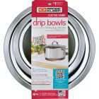 Range Kleen Electric 2 Small 6 In. & 2 Large 8 In. Style C Round Chrome Drip Pan Image 2