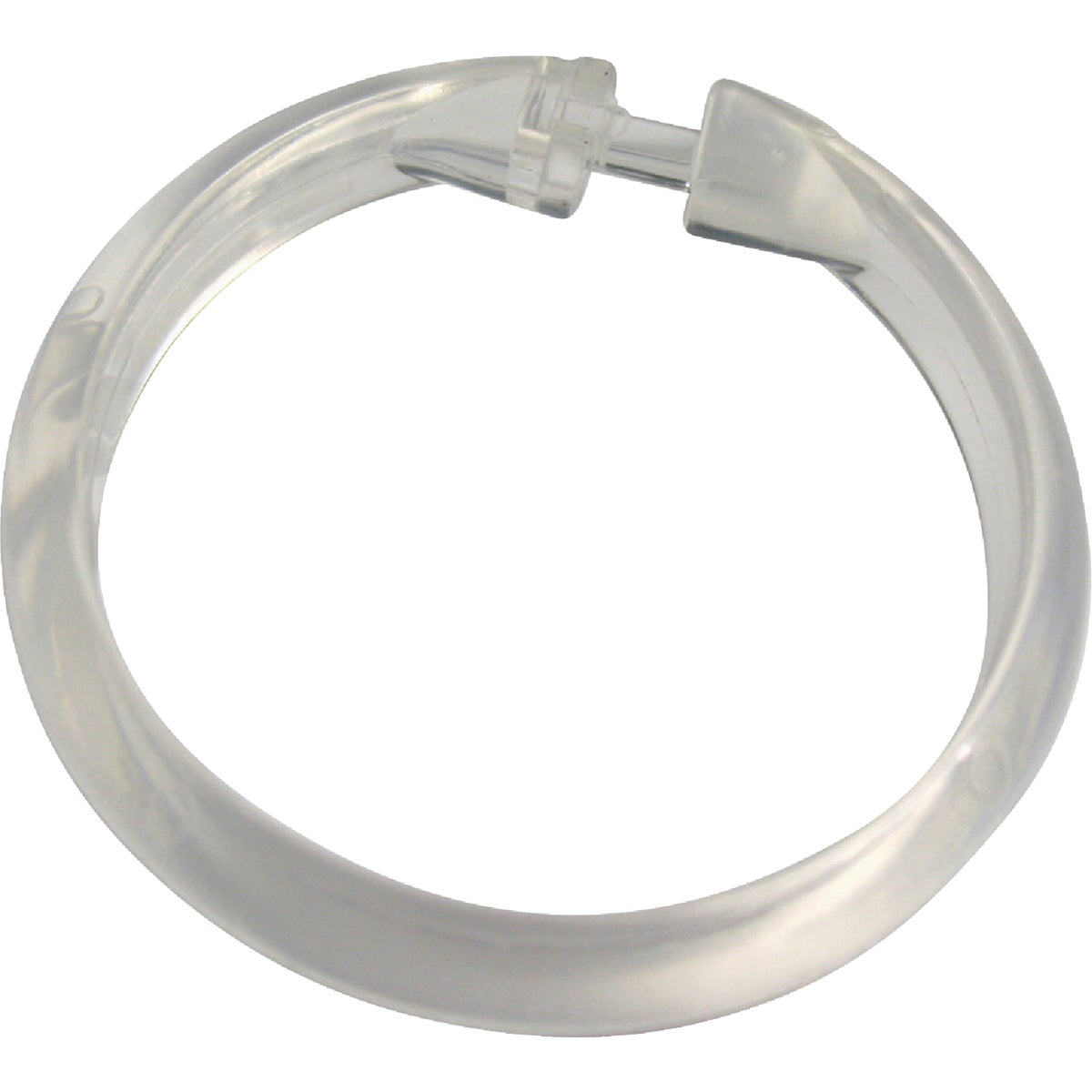 Zenith Zenna Home Clear Plastic Shower Curtain Ring (12 Count) Image 1