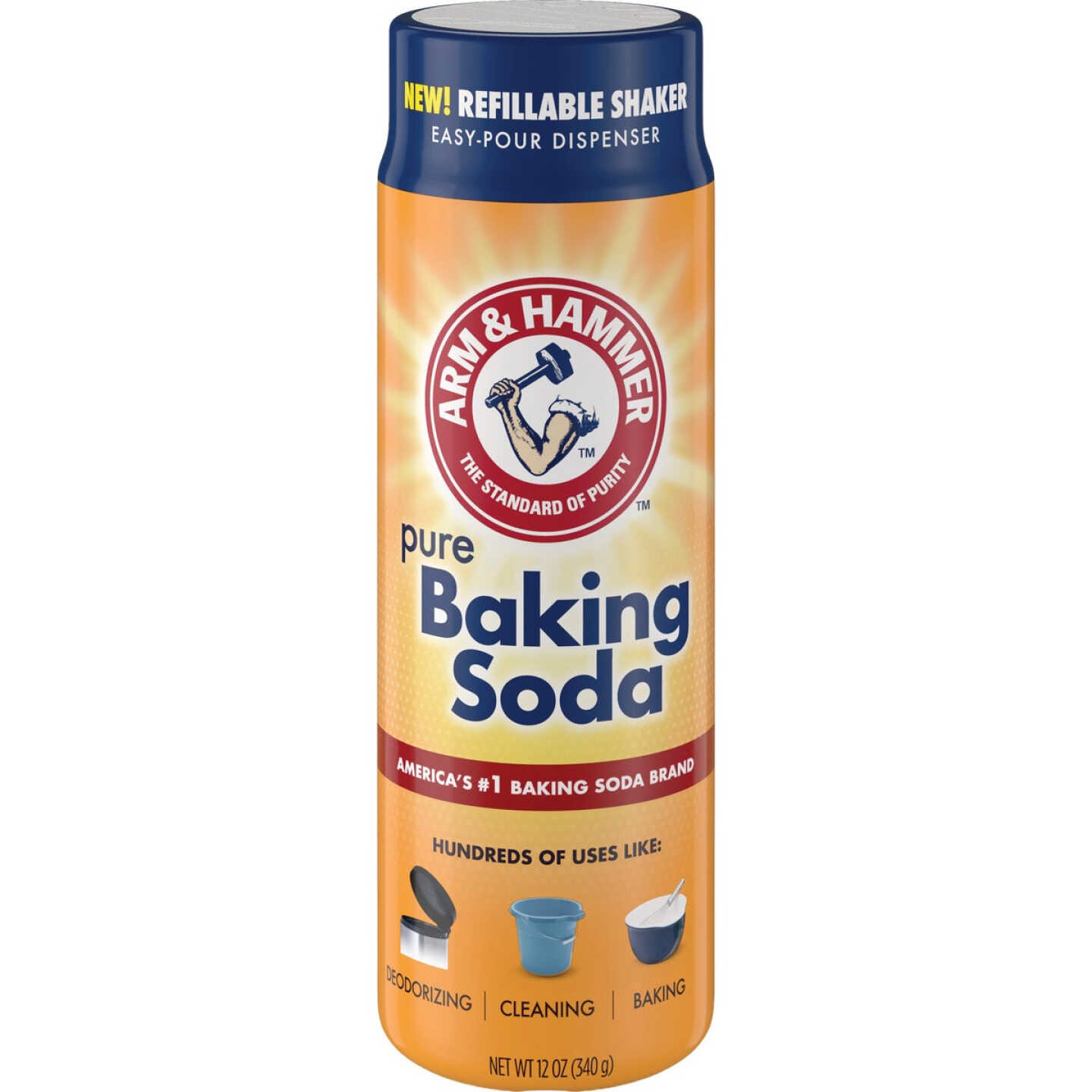 Arm & Hammer 12 Oz. Baking Soda Shaker Image 1