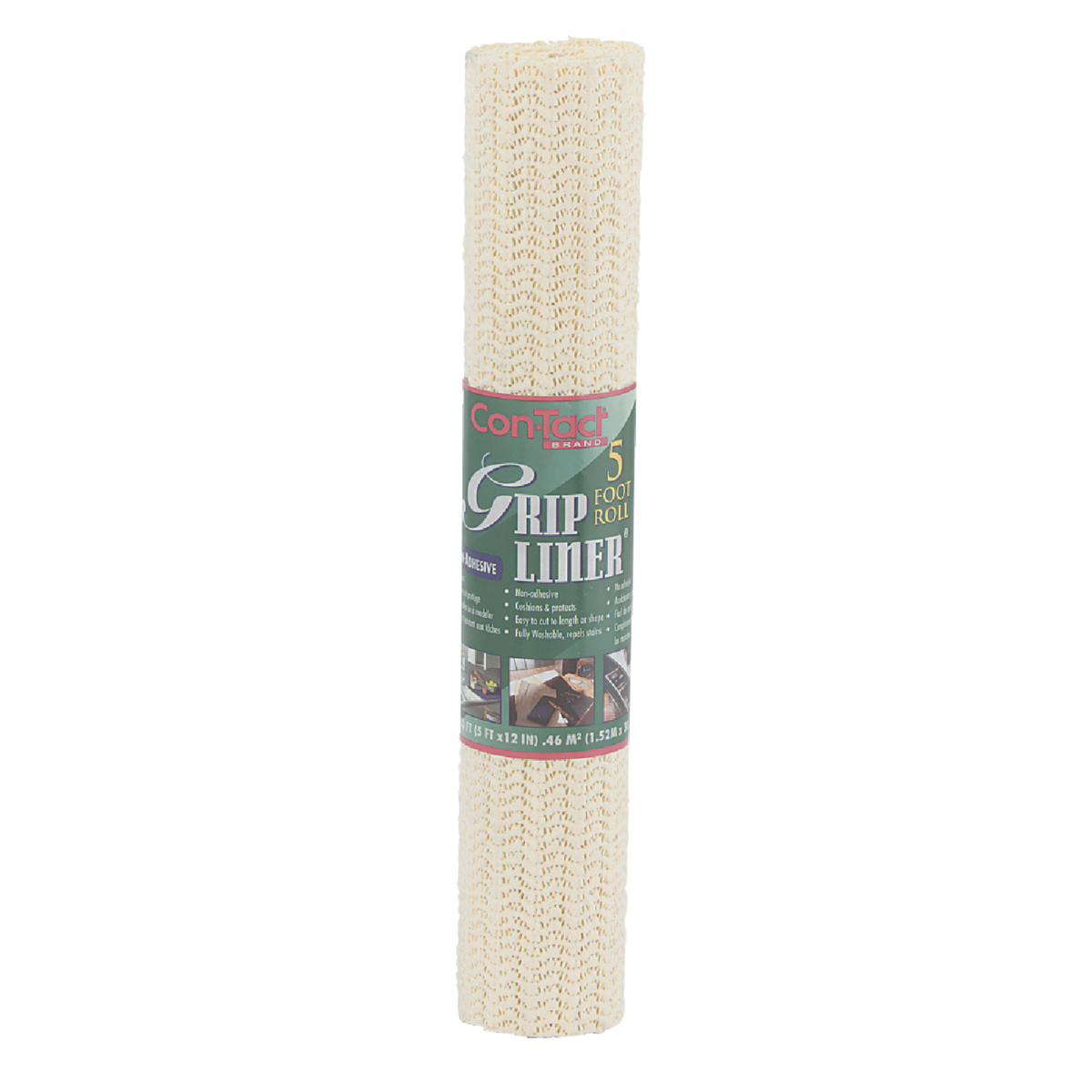 Con-Tact 12 In. x 4 Ft. Almond Grip Premium Non-Adhesive Shelf Liner Image 2