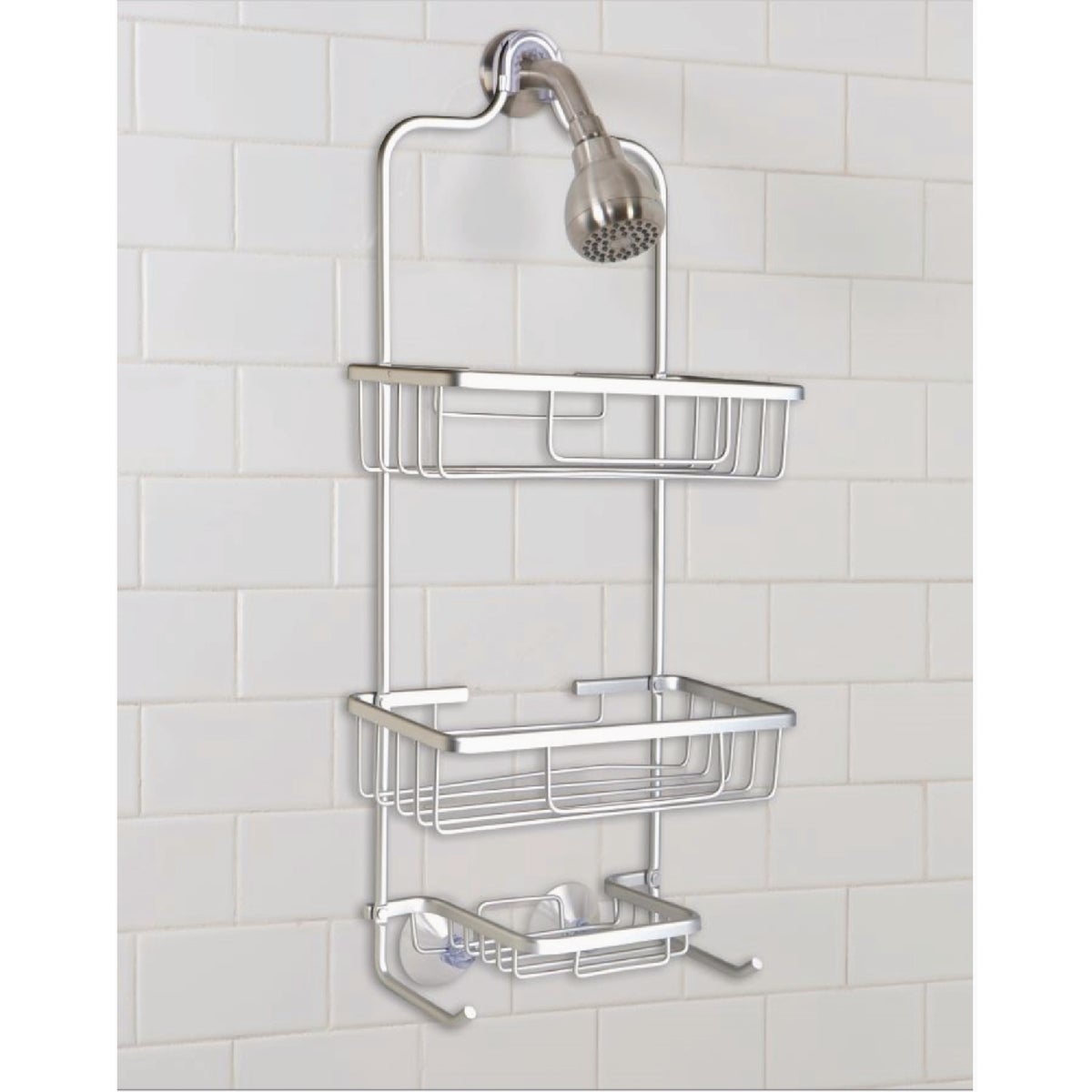 Moda At Home Aluma Satin Finish Shower Caddy Image 2
