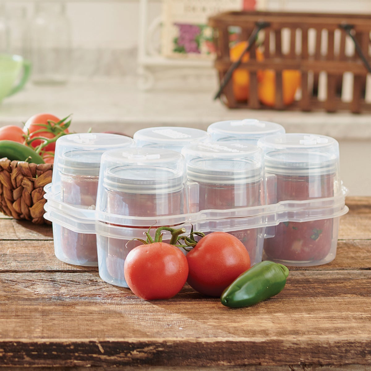 Roots & Harvest SafeCrate Pint Jar Storage Container (6 Jar Capacity) Image 2