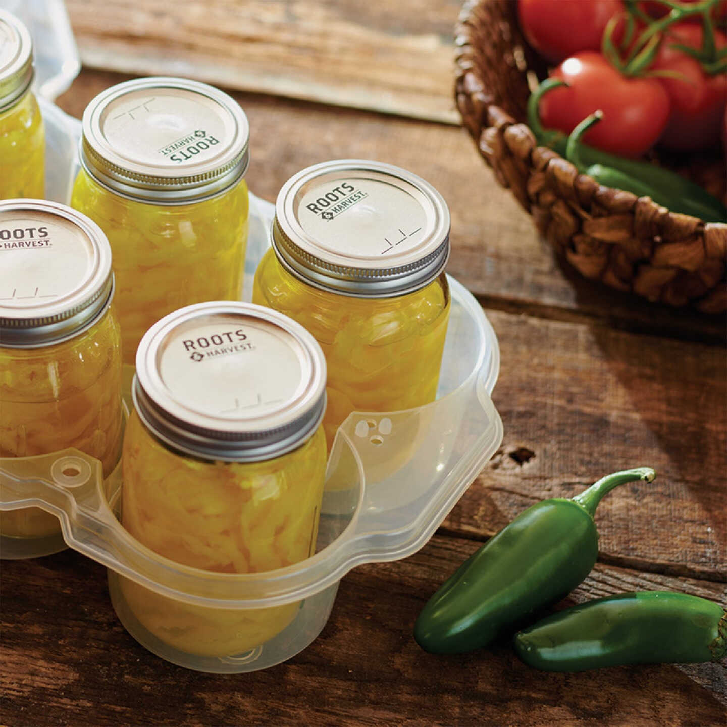 Roots & Harvest SafeCrate Pint Jar Storage Container (6 Jar Capacity) Image 3