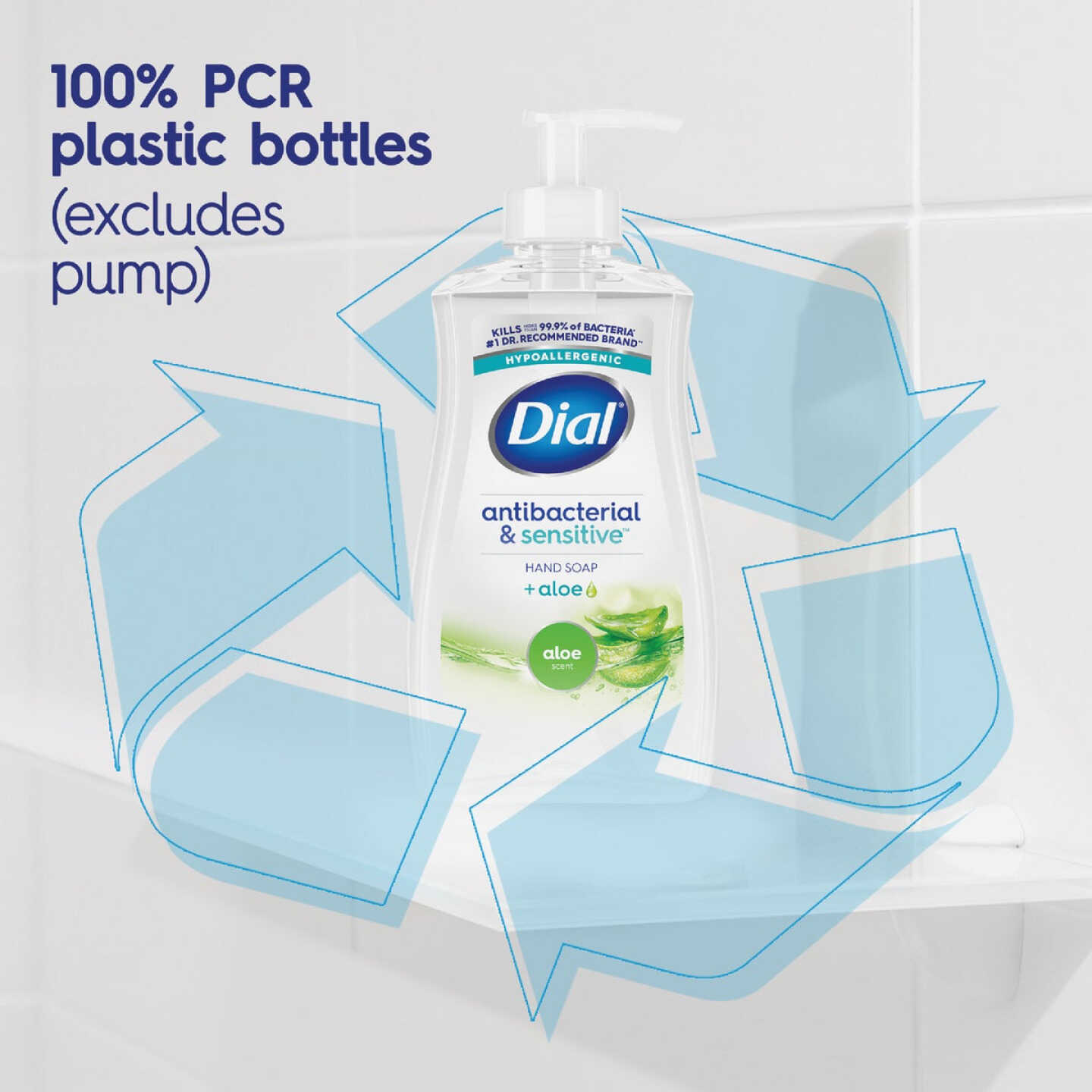 Dial Antibacterial Defense 11 Oz. Aloe Liquid Hand Soap Image 5