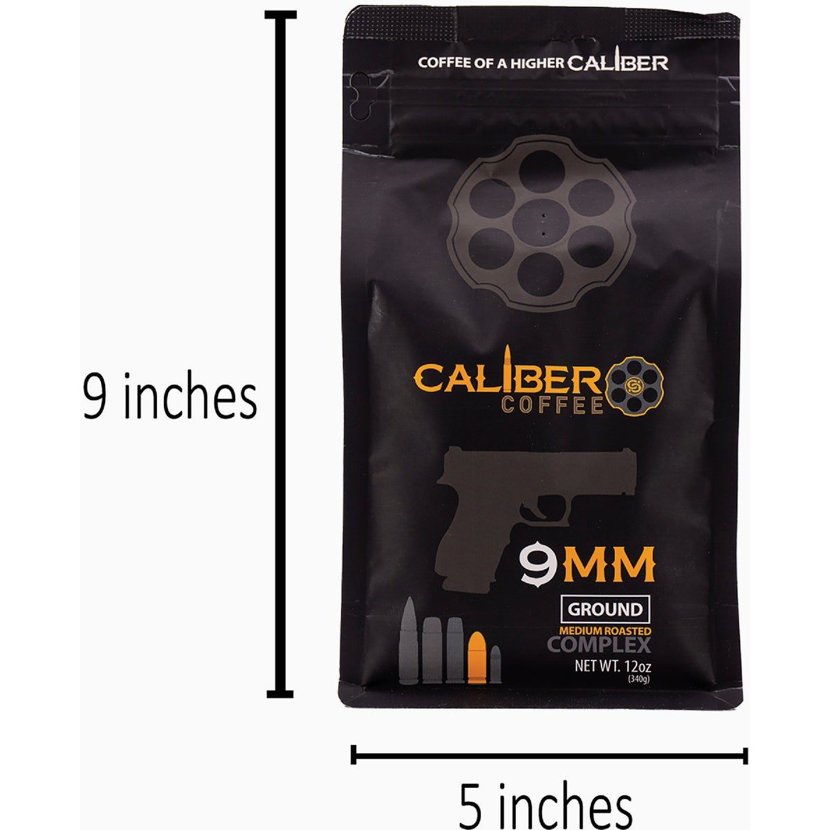 Caliber Coffee 9mm Ground Medium Roast Coffee, 12 Oz. Bag Image 2
