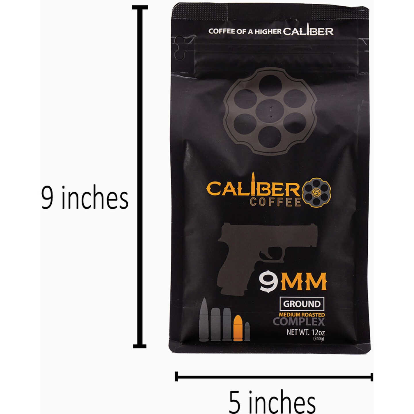 Caliber Coffee 9mm Ground Medium Roast Coffee, 12 Oz. Bag Image 2