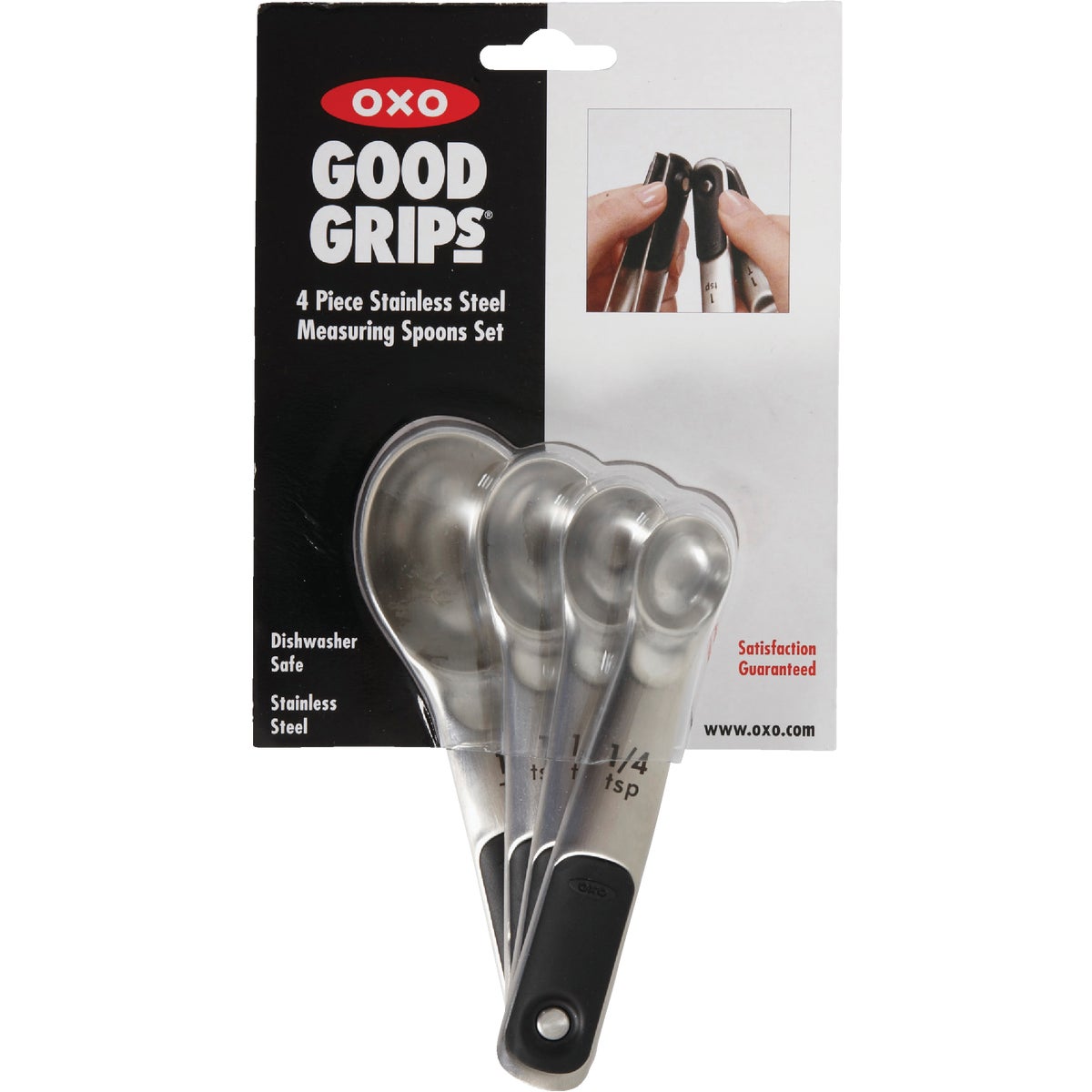 OXO Good Grips International Stainless Steel Measuring Spoons (4-Piece) Image 2