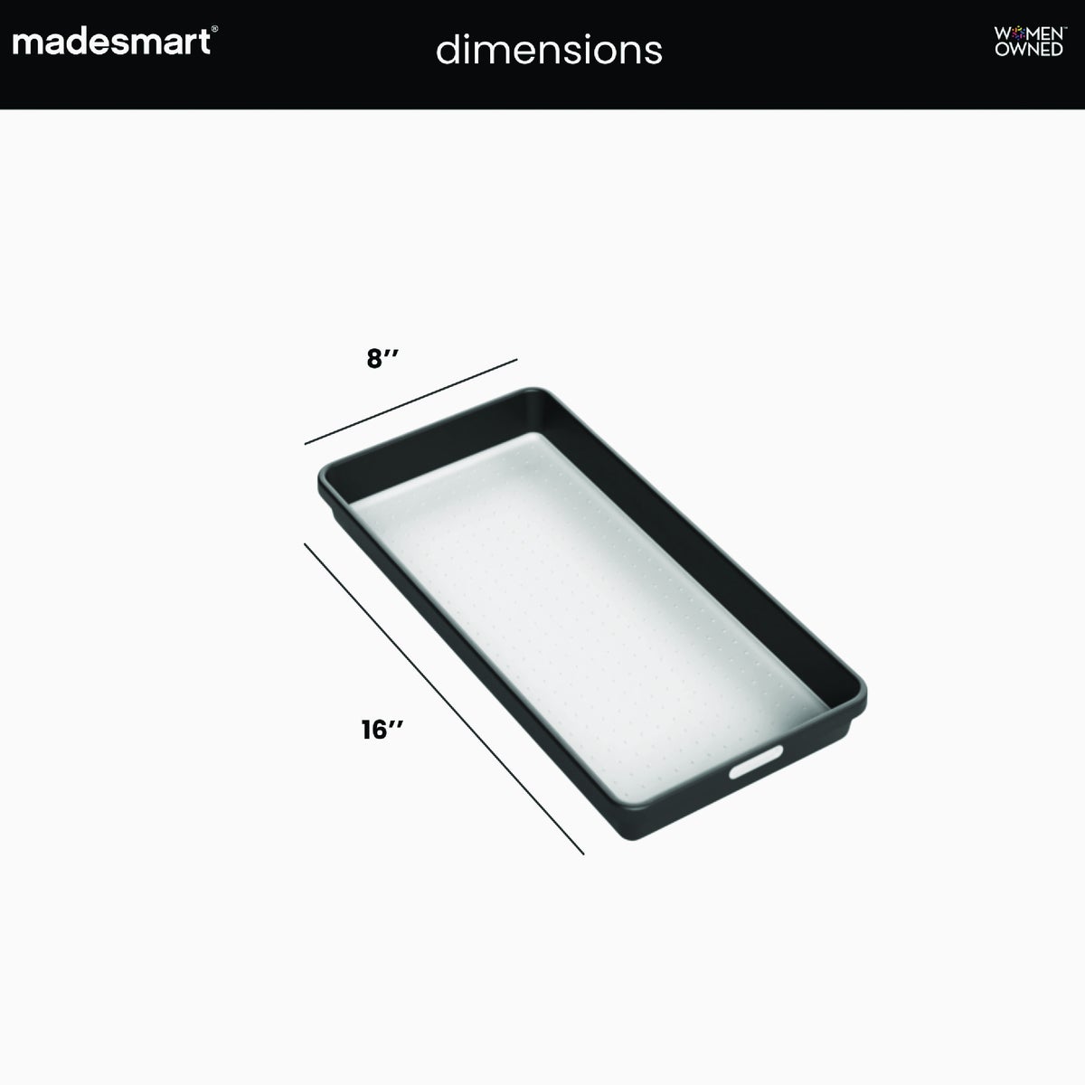 MadeSmart Classic 16 In. x 8 In. Storage Bin, Carbon Image 5