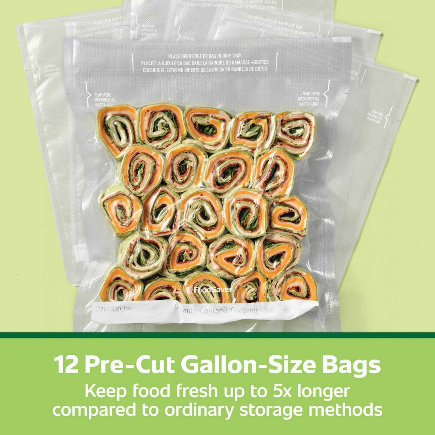 FoodSaver 1 Gal. Pre-Cut Bag (12-Count) Image 6