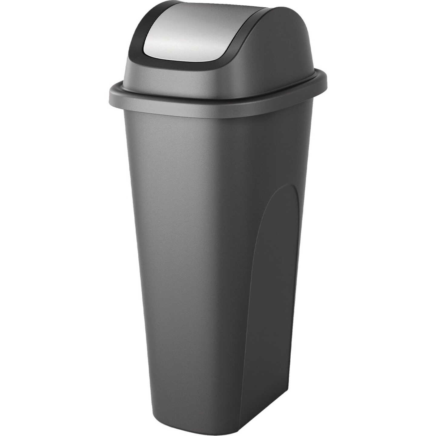 Curver Forte 11 Gal. Slim Swing Lid Trash Bin Image 1