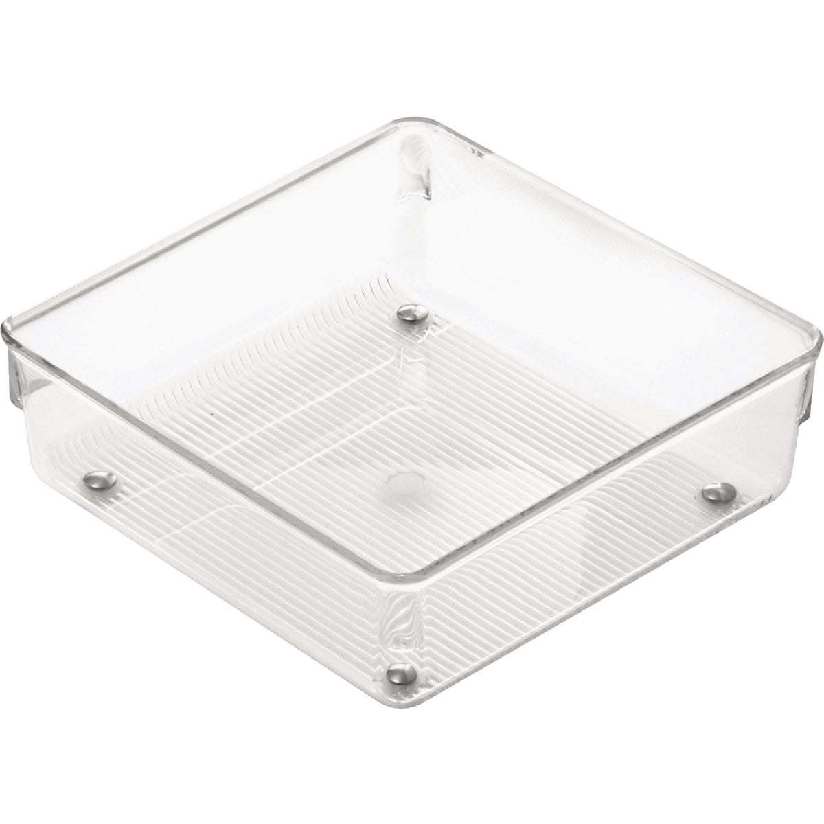 iDesign Linus 6 In. W. x 6 In. L. x 2 In. D. Clear Drawer Organizer Tray