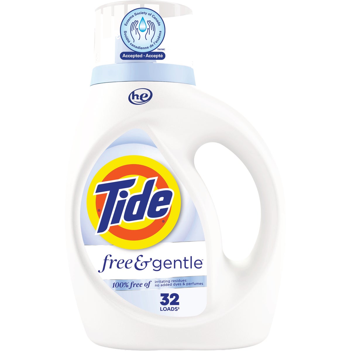 Tide 42 Oz. Free & Gentle HE Compatible Liquid Laundry Detergent