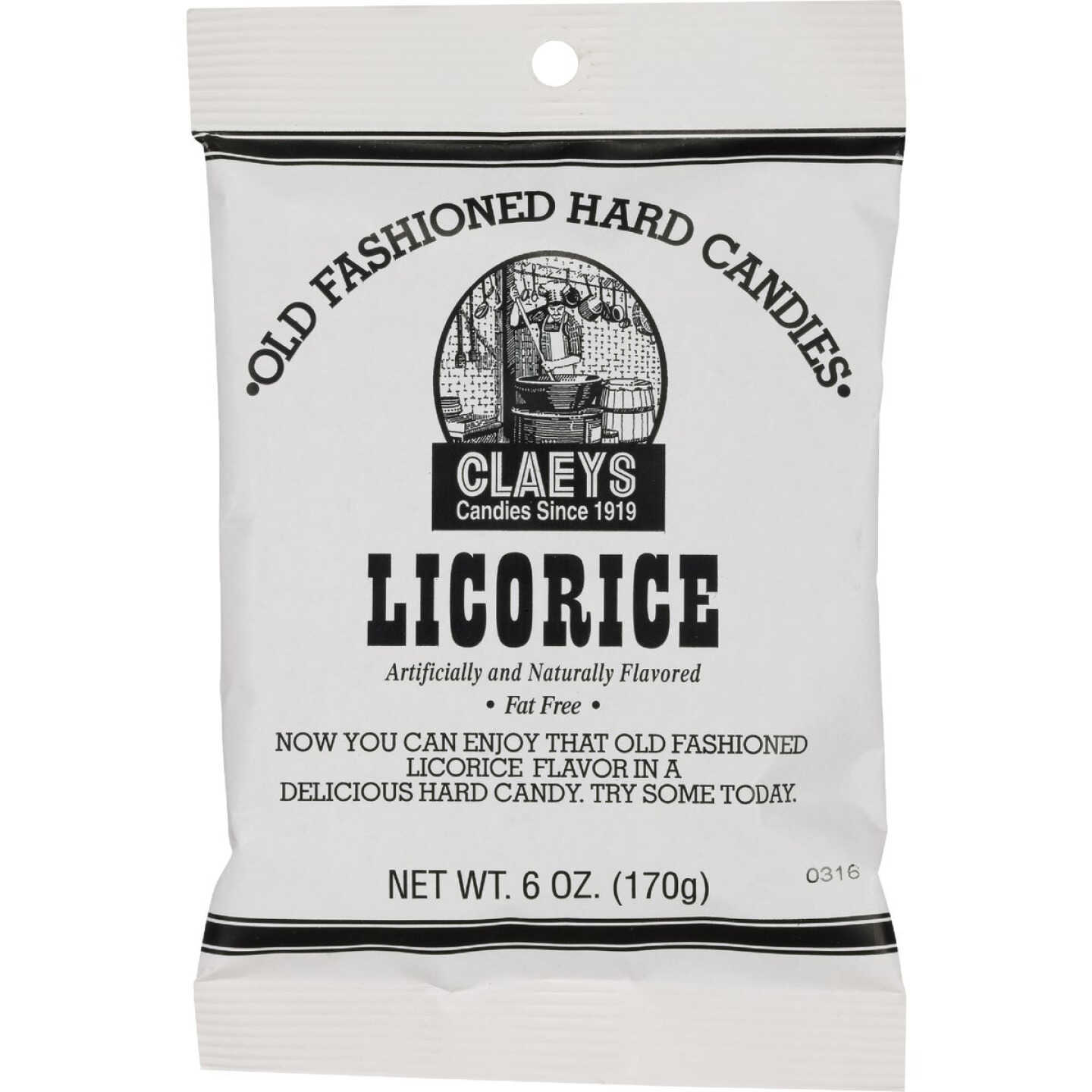 Claeys 6 Oz. Old Fashion Licorice Hard Candy Image 1