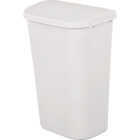 Sterilite 11.3 Gal. White LiftTop Wastebasket Image 1