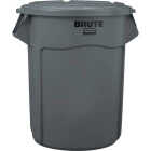 Rubbermaid Commercial 55 Gal. Gray Brute Trash Can Lid Image 4