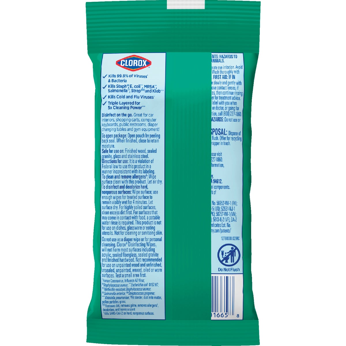Clorox Fresh Scent Disinfecting Cleaning Wipes Pouch (9-Count) Image 7