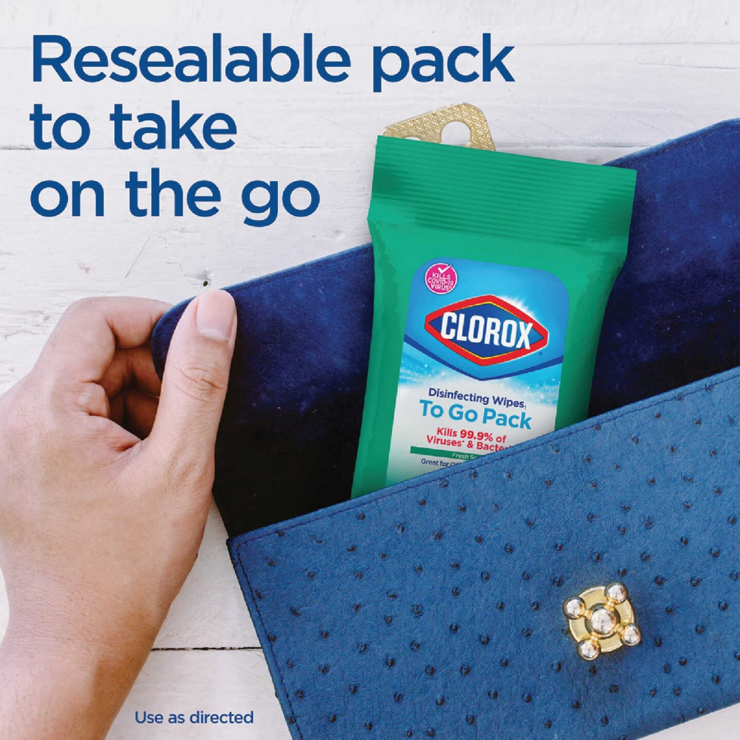Clorox Fresh Scent Disinfecting Cleaning Wipes Pouch (9-Count) Image 4