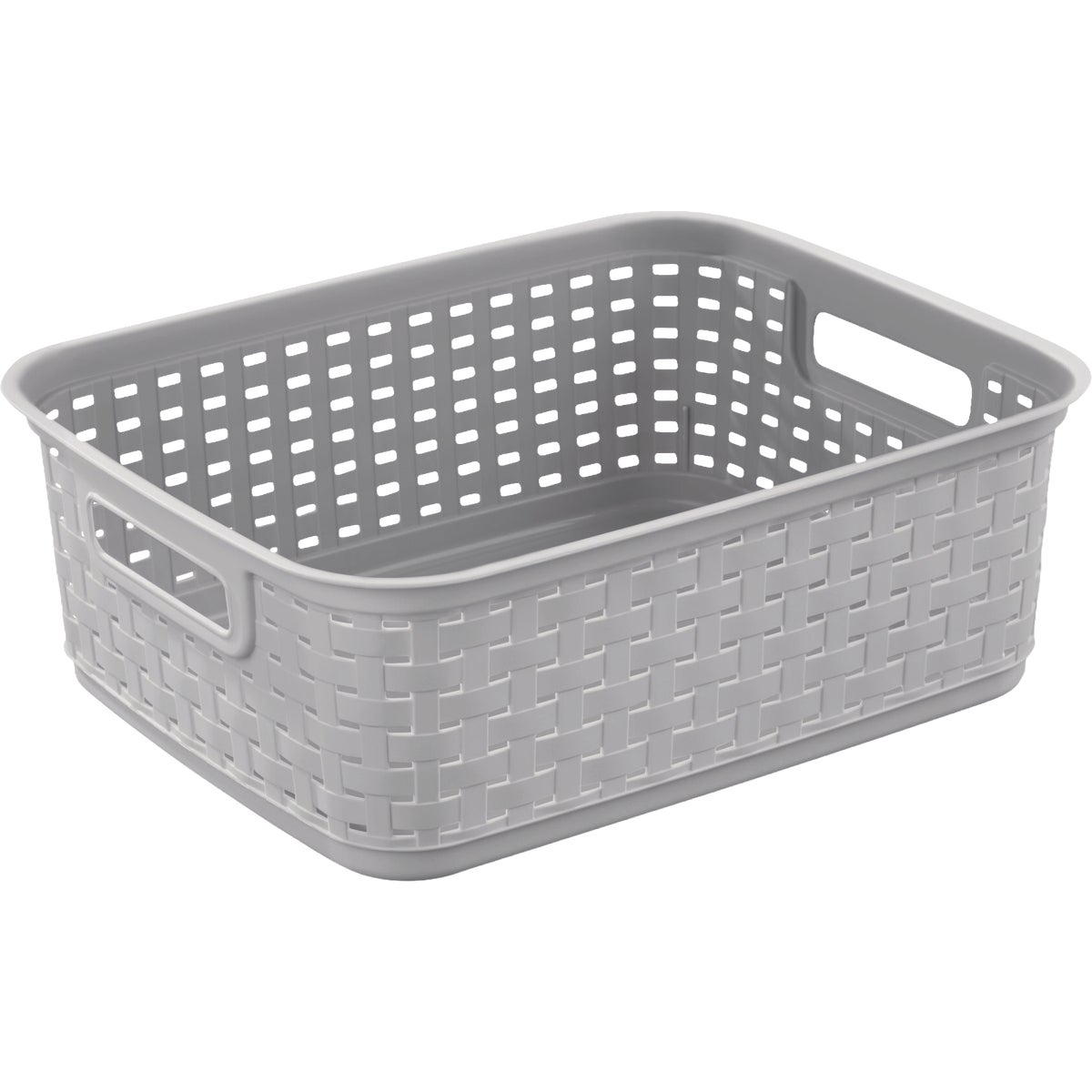 Sterilite Cement Short Weave Basket
