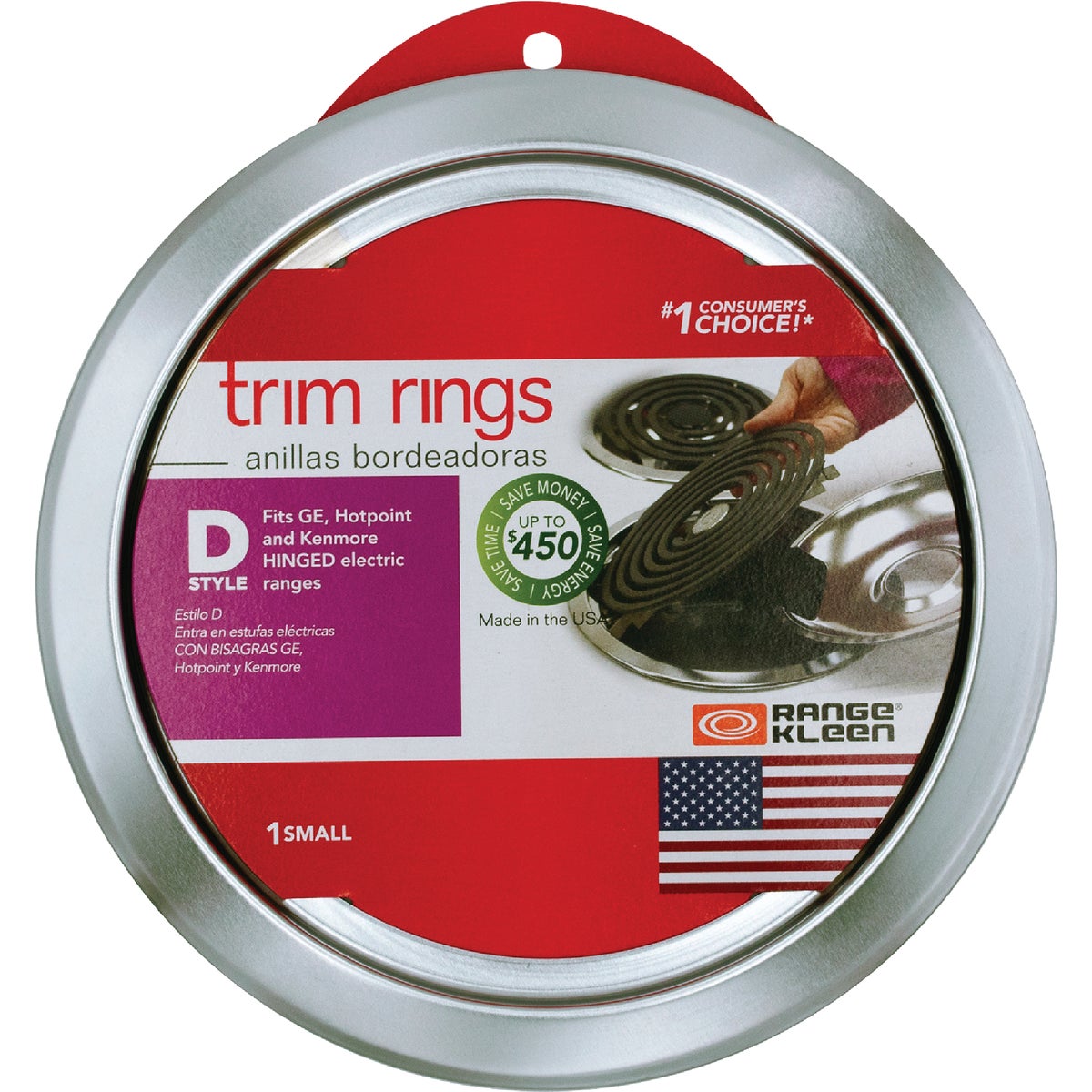 Range Kleen Style D Small 6 In. Chrome Trim Ring Image 2