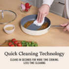 Calphalon 3 Qt. Ceramic Nonstick Saute Pan with Lid, Flour Image 5