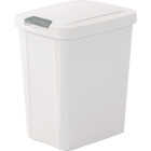 Sterilite 7.5 Gallon White TouchTop Wastebasket Image 1