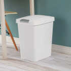Sterilite 7.5 Gallon White TouchTop Wastebasket Image 2