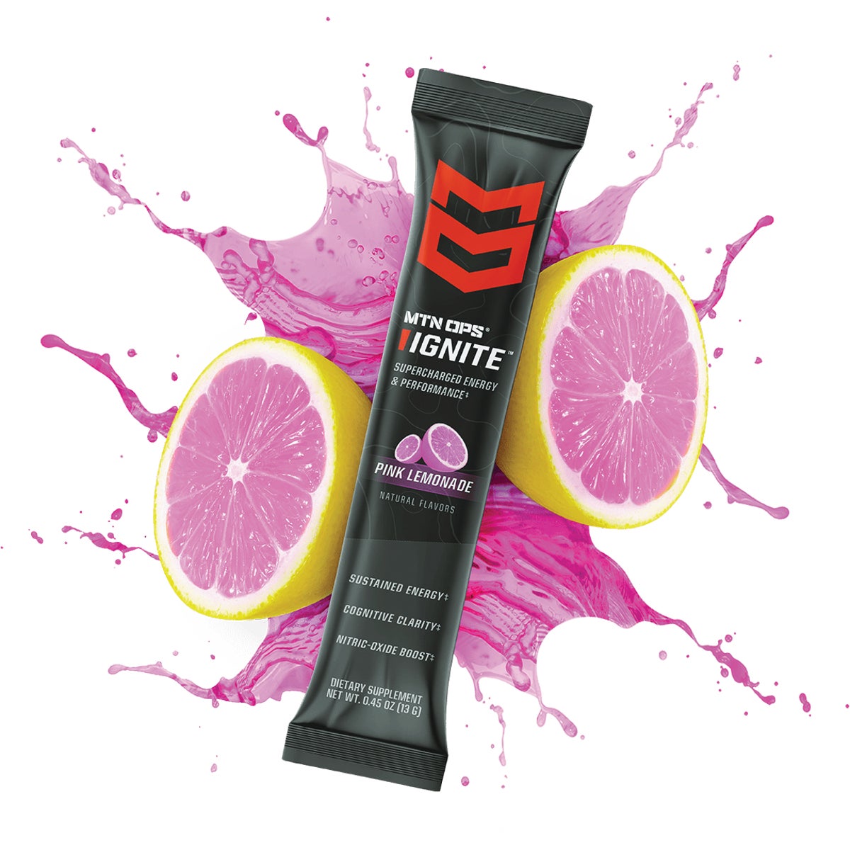 MTN OPS Ignite Pink Lemonade Energy Drink Mix Image 1