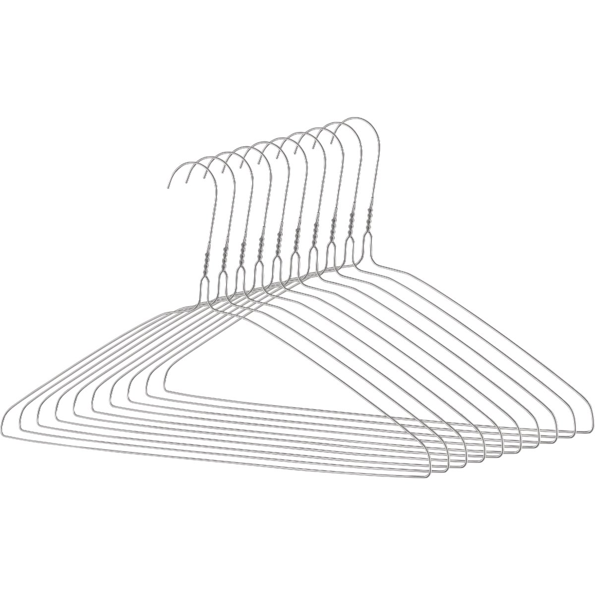 Whitmor Chrome Clothes Hangers (10-Pack)