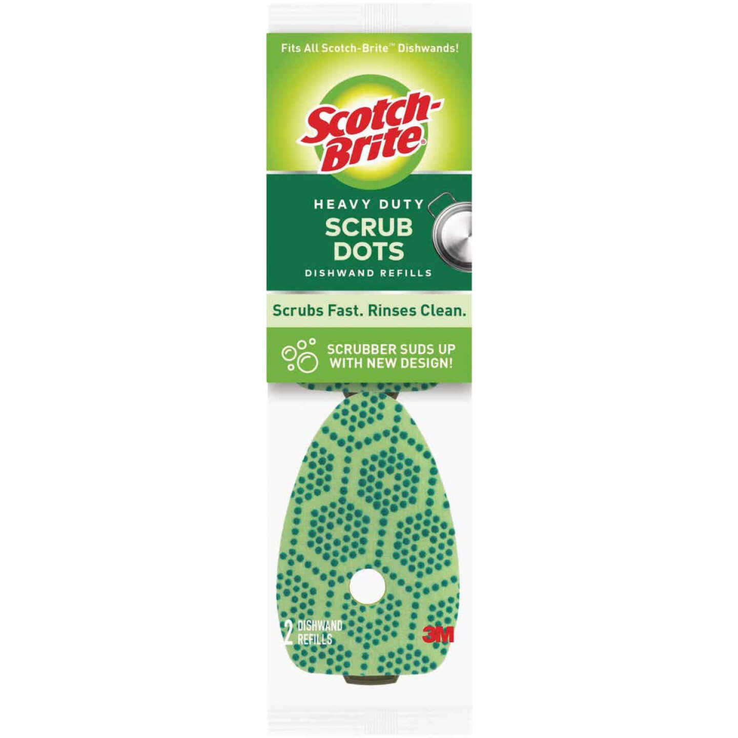 Scotch-Brite Scrub Dots Heavy Duty Dishwand Refills Image 1