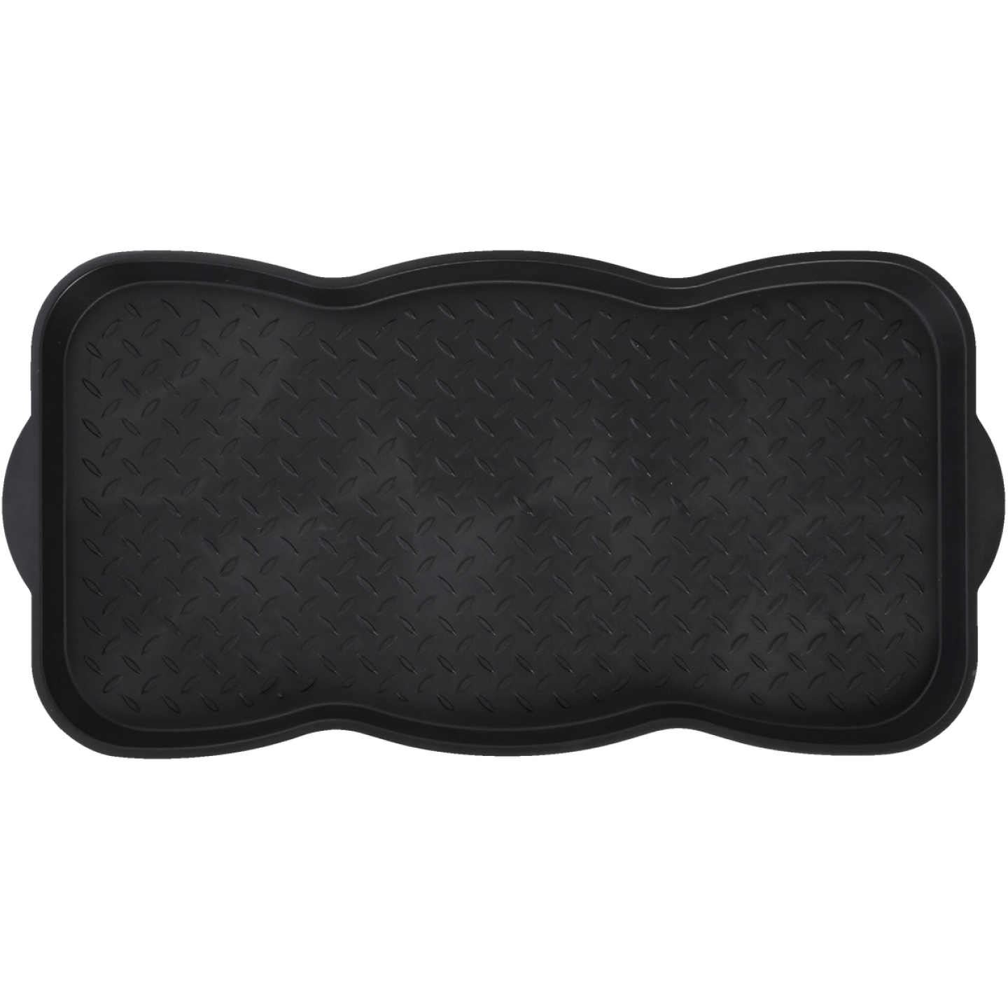 15x30 Black Recycled Plastic Contoured Boot Tray Image 2